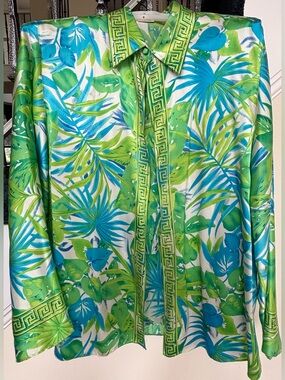 Vintage Starington 100% Silk Blouse & Tank Set